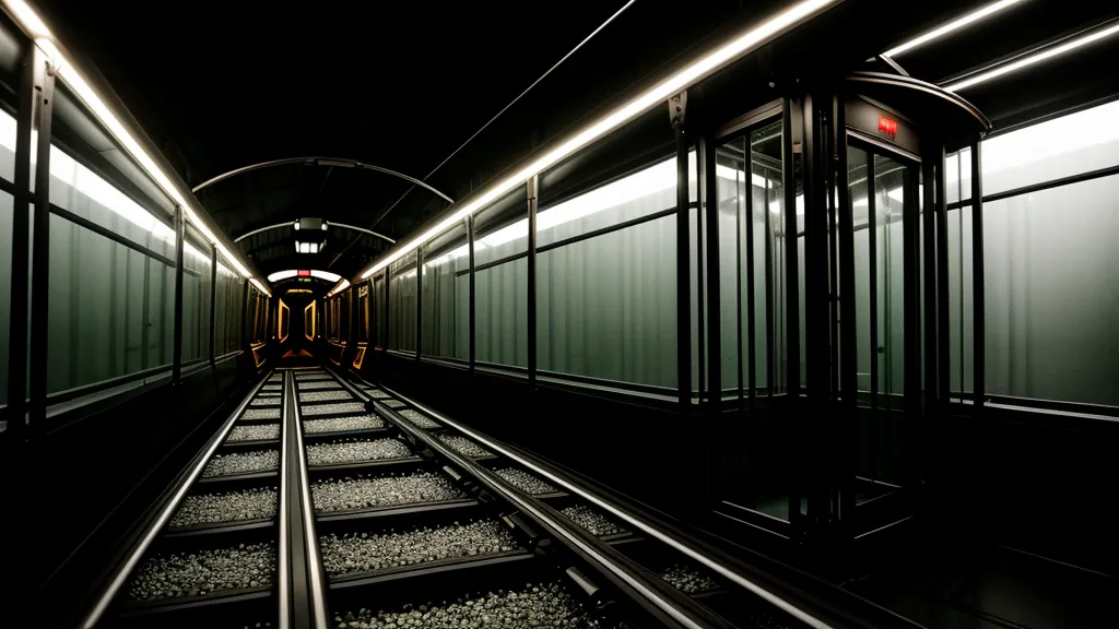 Blick aus dem Arbeitszimmer auf die beleuchtete Turmbergbahn in Karlsruhe-Durlach bei Dämmerung.